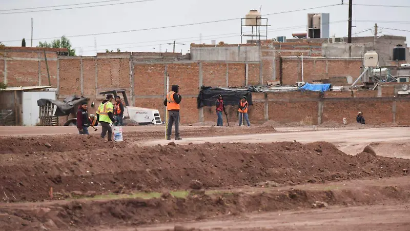 Construcción de viviendas del Bienestar en Durango
